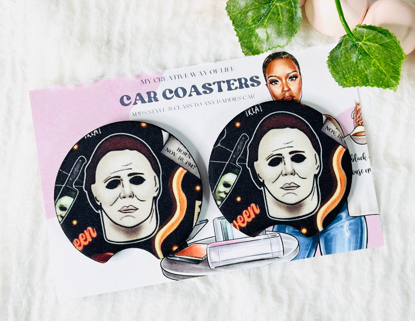 MM Halloween Car Coasters