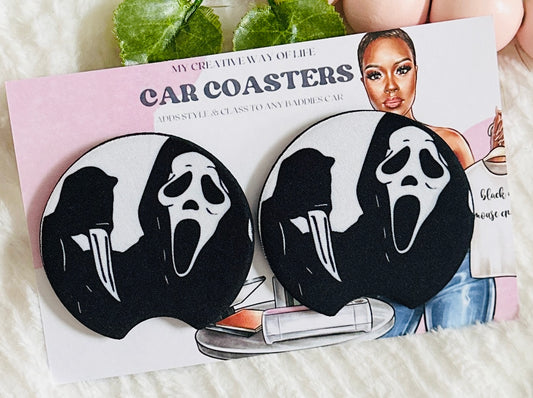 Scary Car Coasters